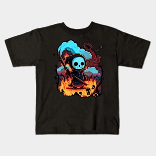 Death cartoon style Kids T-Shirt